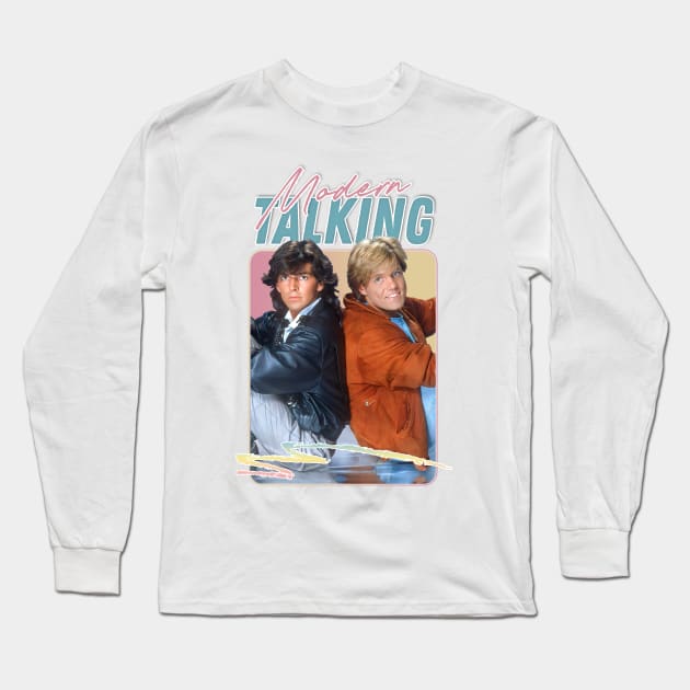 Modern Talking / 80s Fan Design Long Sleeve T-Shirt by DankFutura